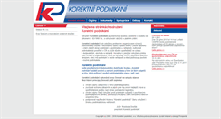 Desktop Screenshot of korektnipodnikani.cz